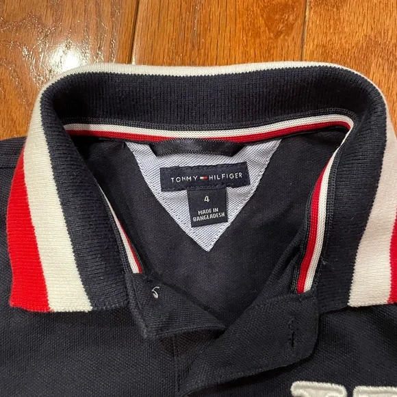 Tommy Hilfiger Collared Polo Shirt Size 4 - Picture 4 of 5